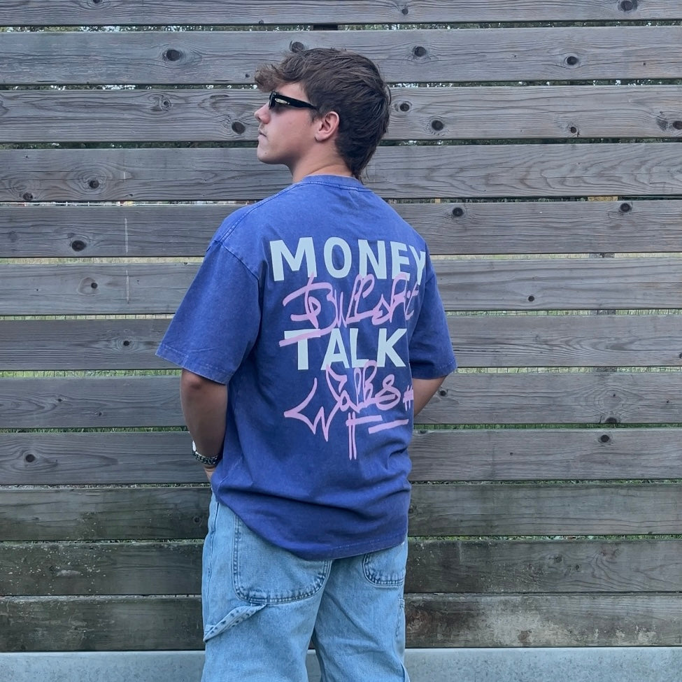 PRE-ORDER: Money Talks Tee - Blue