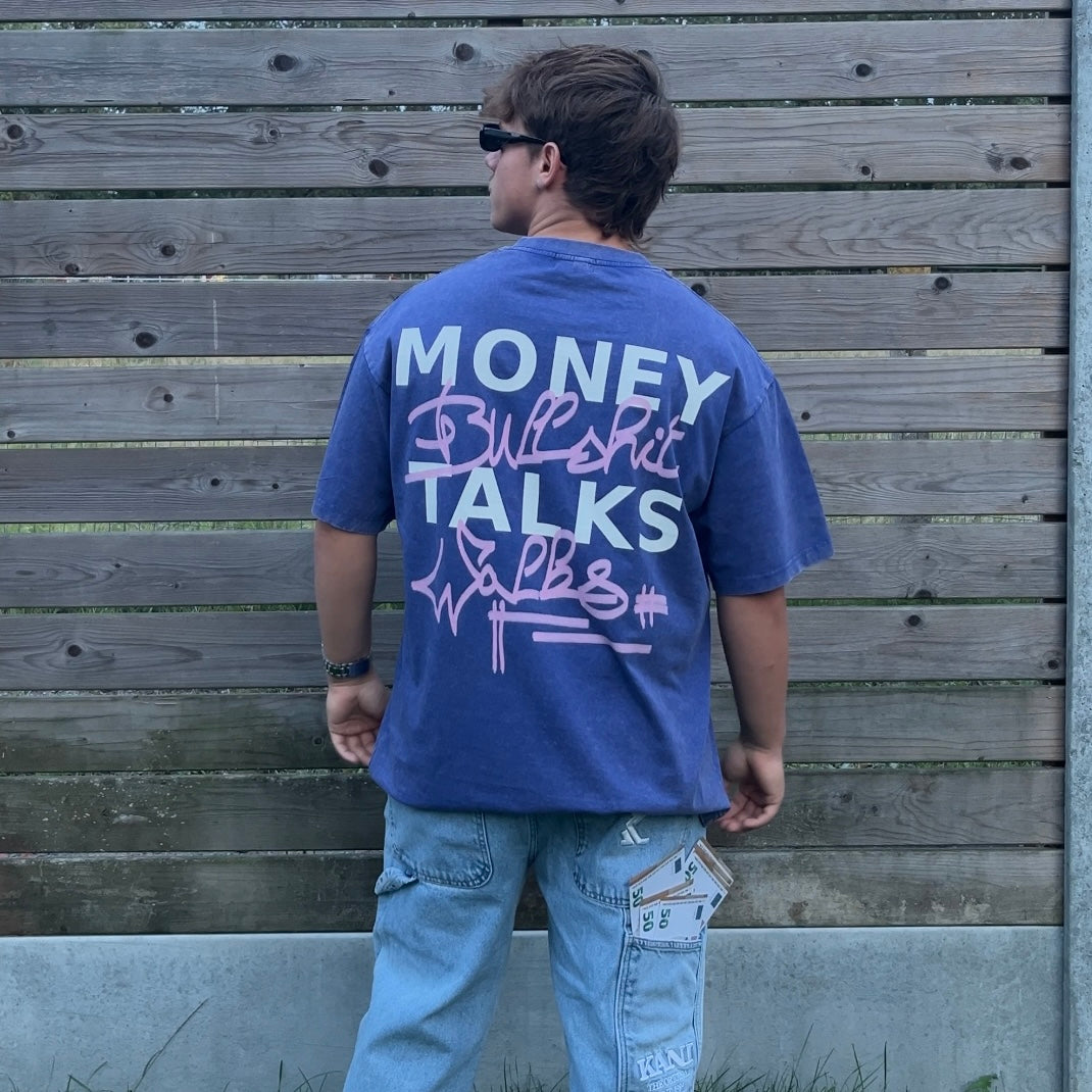 Money Talks Tee - Blue